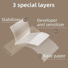 HPRT Printer Paper Rolls for MT810(2 Rolls | 4.3”x23′) 4.3 Inches