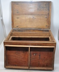 Antique Wooden Shopkeepers’ Cash Money Box Original Old Hand Crafted