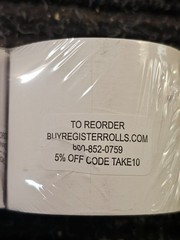 (QTY 50) BuyRegisterRolls 2-1/4″ x 230′ Thermal Receipt Paper Rolls 48 GSM Thick