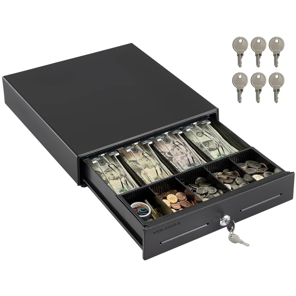 13″ Electronic Cash Register Drawer for Point of Sale (POS) System with 4 Bill 5