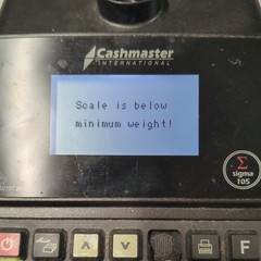 Cashmaster International Sigma 105 Cash Counting Scale w/ Battery no charger