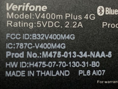 Verifone V400M plus 4G Credit Card Payment Terminal $19.91 + FREE SHIPPING