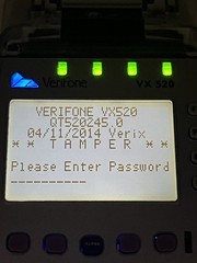 Verifone VX520 CREDIT / DEBIT Card POS Terminal With Power Cord AS IS NO BACK SE