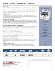Semacon S-1215 High-Speed Bank Currency , 800/1200/1600 : 10 Keys/1-999 Range