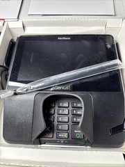 NEW Genius by Cayan Verifone MX925 Credit Card Terminal With Stand Welcome Kit