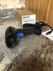 Open Box Lenvii 2D Wired Handheld High Speed Barcode Scanner C200-2D-USB