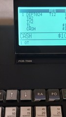 Casio PCR-T500 Electronic Cash Register w/ Operating & Drawer Keys Tested Works!