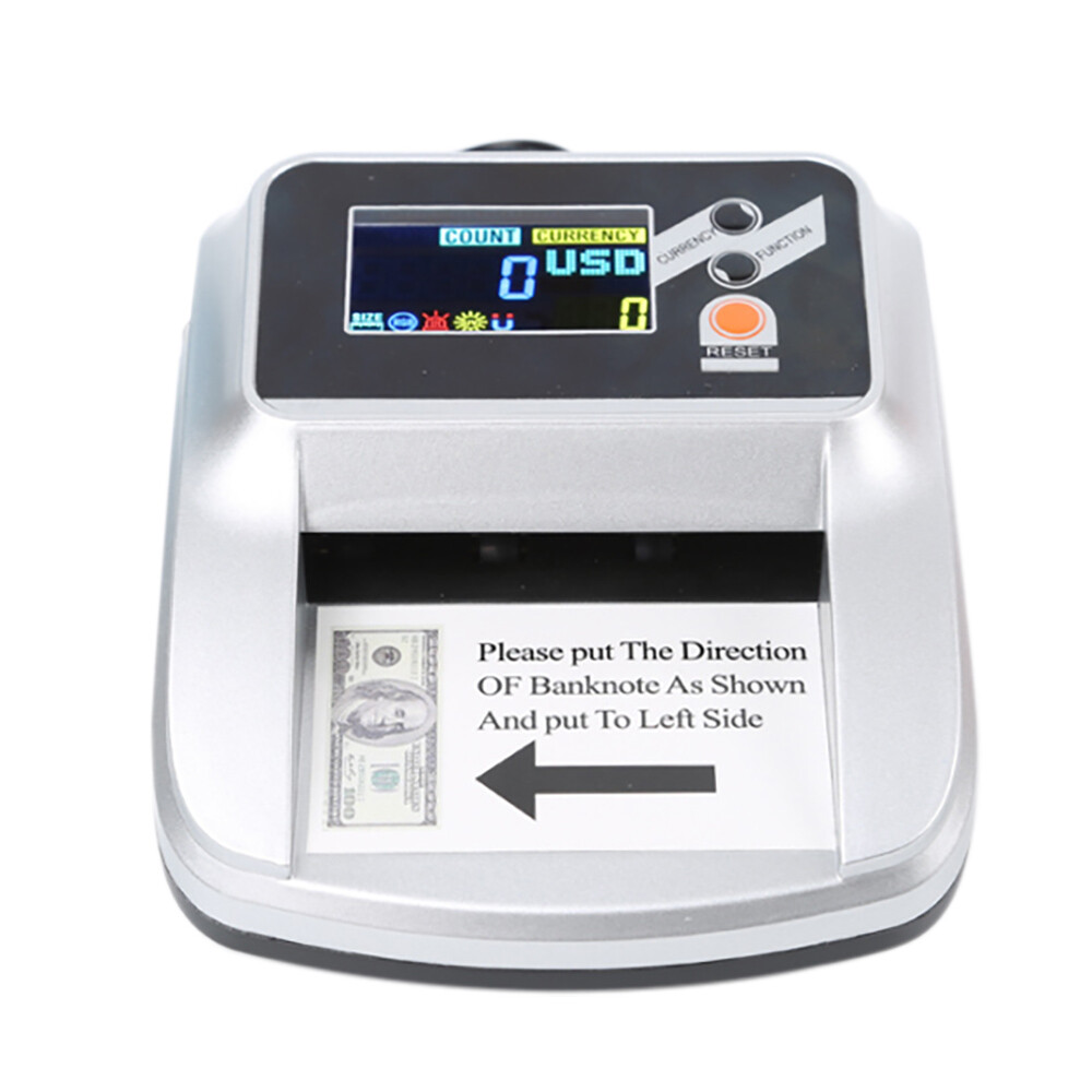 Money Bill Counter Machine Cash Checking Counting Counterfeit Detector UV MG usa
