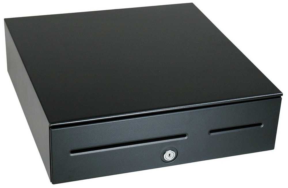 POS Deluxe Cash Drawer SAM4s CRS-93 -24V Black New in Box Factory Warranty