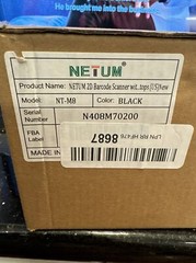 NETUM NT-M8 Wireless 2D QR Barcode Scanner w/Stand, Bluetooth, 2.4GHz, USB 2.0