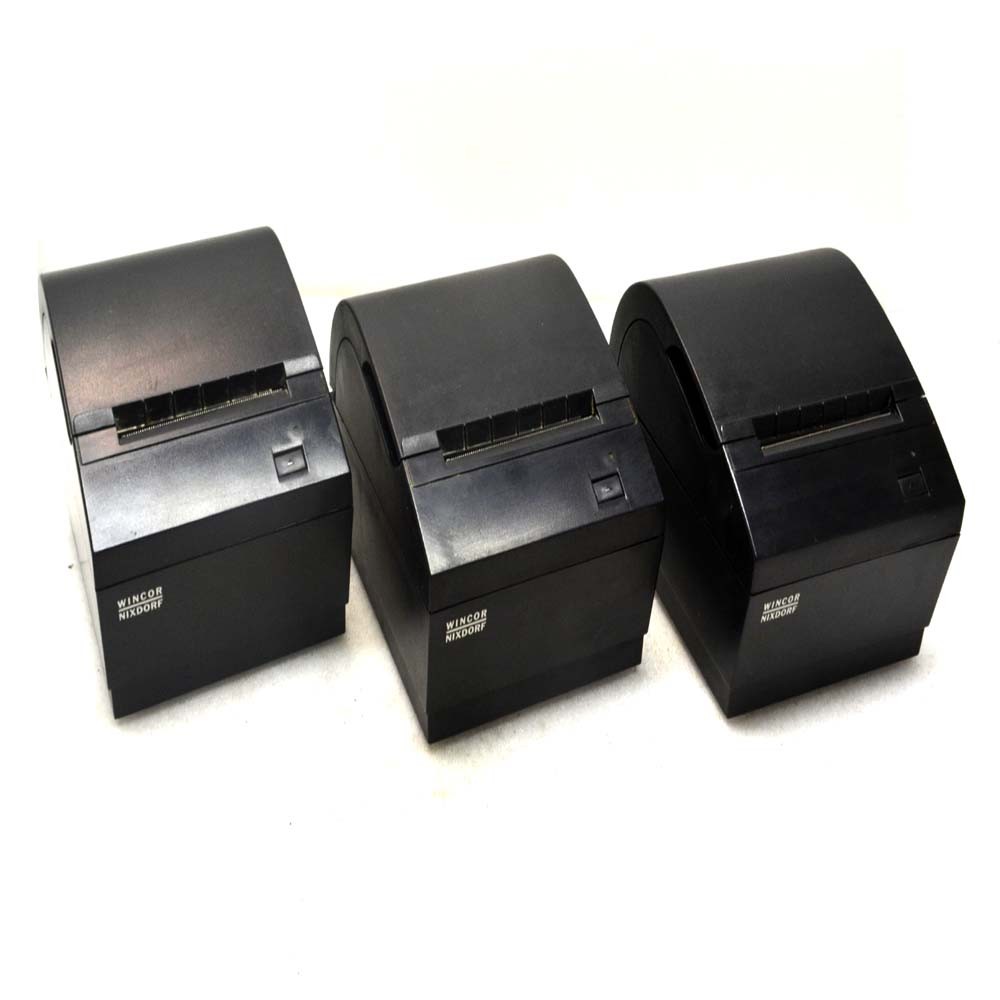 (Lot of 3) Wincor Nixdorf TH210-2905-0018 POS Thermal Receipt Printers AS/IS
