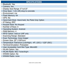 Honeywell EDA52-00AE61N21UK ScanPal EDA52 Handheld Computer – 1D, 2D – S0703Scan