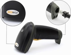 High-Speed USB Laser Barcode Reader – Durable & Lightweight Handheld Scanner
