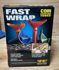 Coin Counting Tubes – Fast Wrap Quarter, Dime, Nickel, Penny- MMF Industries