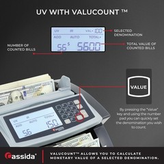 5520 UV Bill Counter with Counterfeit Detection