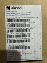 Clover Station Duo System C505 S505 P500 No Station Duo Hub