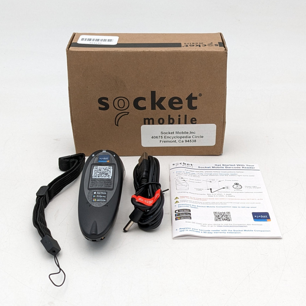 SocketScan S740 Universal Barcode Scanner Wireless W/ Wrist Strap – Black