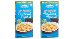 Reusable Non Stick Baking Paper Sheets Palisades 13″ Precut Parchment, 50/2pk