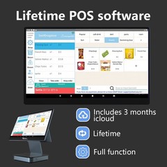 Touch Screen POS Cash Register for Small Business Retail and Restaurant Terminal
