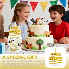 Birthday Money Box for Cash Pull, Money Surprise Box Gold Pull Cash Birthday …