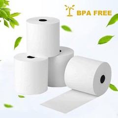 BPA Free Thermal POS Paper Roll 57mm x 26m (2 1/4″ x 85′) – 50 Rolls/Case Bulk