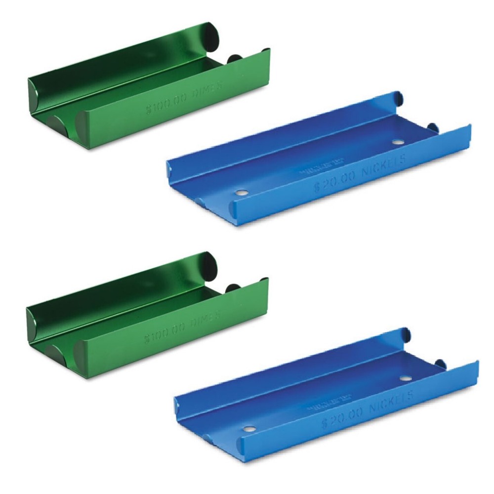 MMF INDUSTRIES Rolled Coin Storage Trays 2x Dimes & 2x Nickels (4 Pack) D11