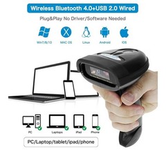 NETUM NT-1228BC Bluetooth Barcode Scanner 2.4G Wireless USB Handheld CCD