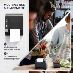 Volcora 500208 Direct Thermal POS Receipt Printer LAN USB FAST SHIPPING