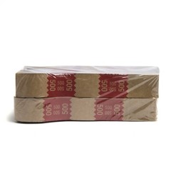 Natural Kraft Saw-Tooth $500 Currency Band (1,000)