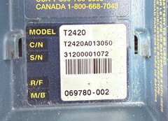 Intermec Technologies 2420 Trakker Antares RFID Reader, Wand, New Batteries!