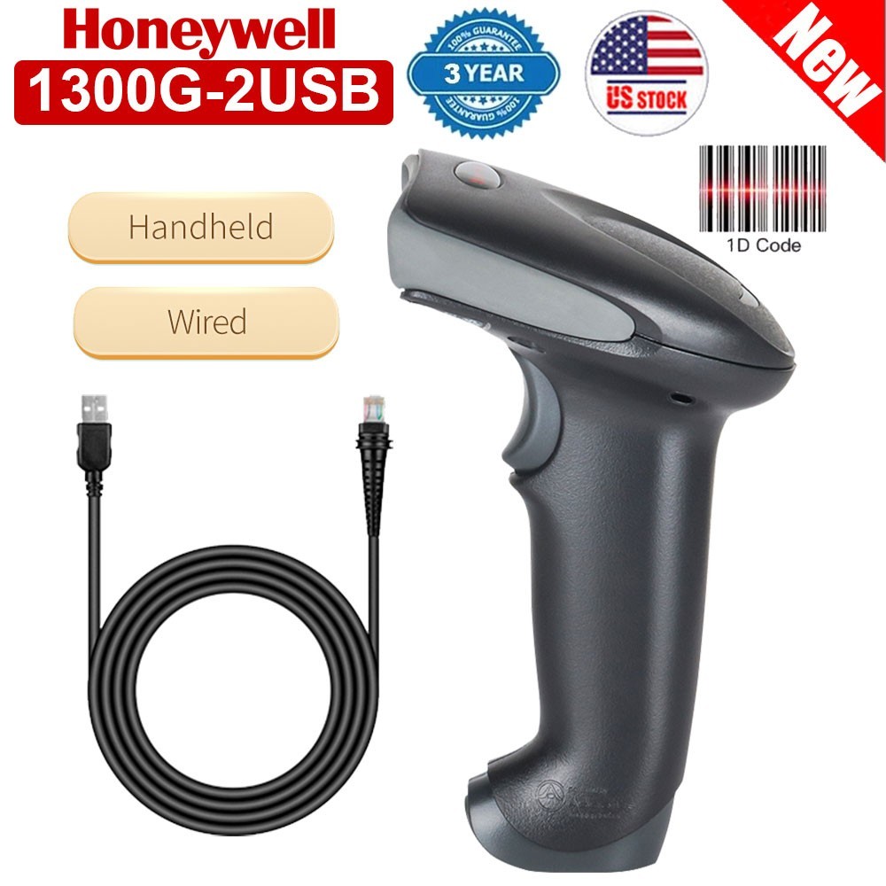 Honeywell 1300G-2USB Hyperion 1300G Handheld Barcode Scanner Imager w USB Cable