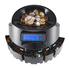 VEVOR USD Coin Counter & Coin Sorters with LCD Display, up to 300 Coins/min