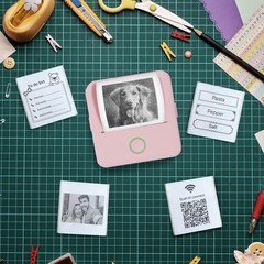 Core Innovations Wireless Mini Portable Inkless Thermal Printer & Small, Pink