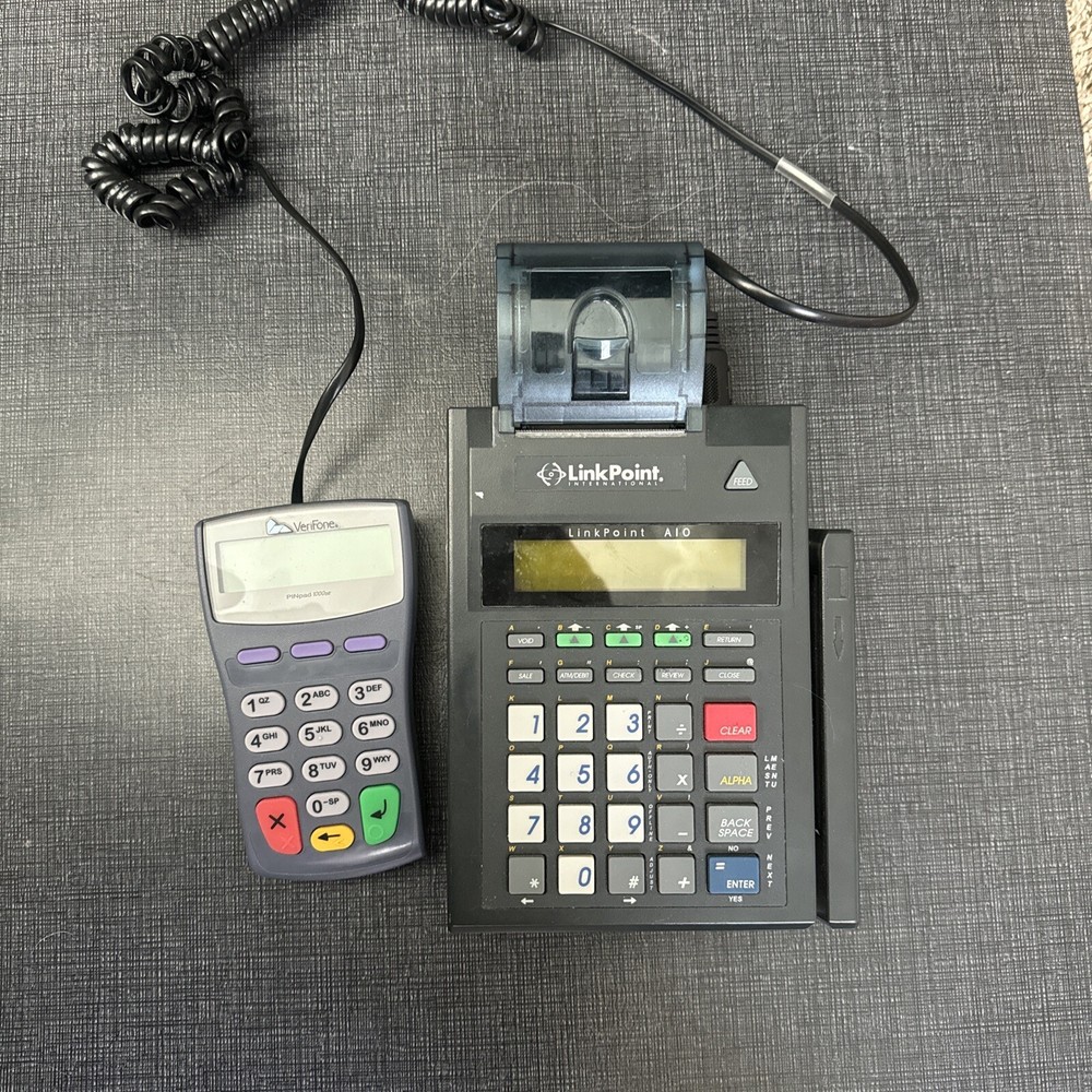 VeriFone Pinpad 1000se P003-180-02- USB Credit Card Terminal. Linkpoint AIO
