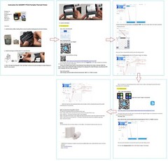 Portable Thermal Printer Handheld 58mm Receipt Printer -2 printhers