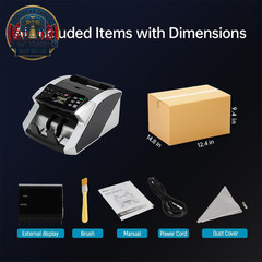 Mixed Denomination Money Counter Machine–Bank Grade Tech Contact Image Sensor CI