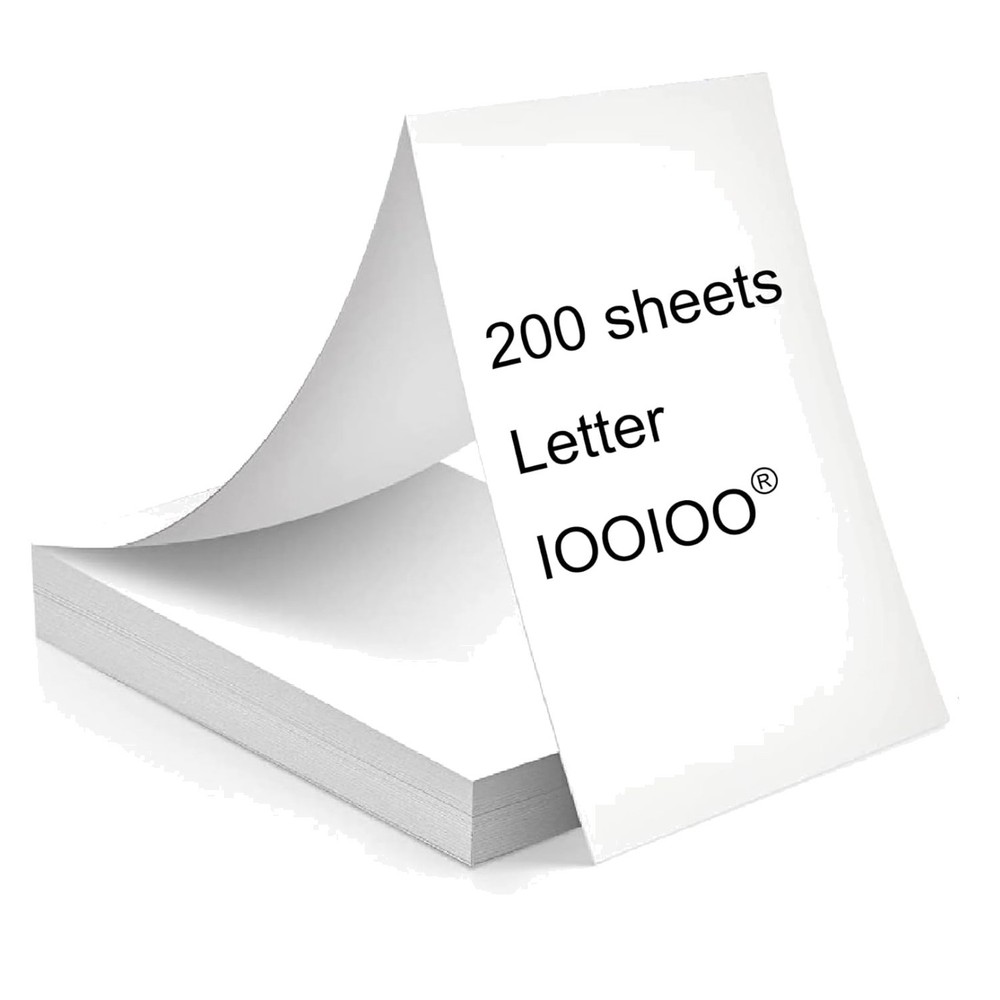 Safe 200 Page Thermal Paper – 8.5 x 11, Compatible with Peripage & Hprt Printers