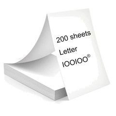 Safe 200 Page Thermal Paper – 8.5 x 11, Compatible with Peripage & Hprt Printers