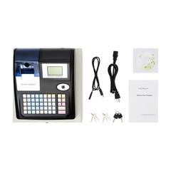 Square POS Terminal Cash Register Complete W/ Printer, And Cash Drawer, 48 Keys
