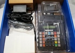 Refurbished Hypercom T7P Credit Card Machine with Power Supply In POS Box.