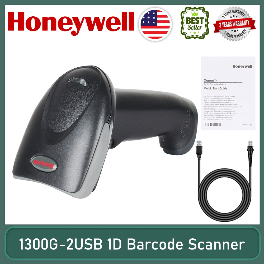Honeywell Hyperion 1300G-2USB Handheld 1D Laser Barcode POS Scanner +USB