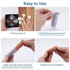Accurate Coin Counter Sorter Tube Creative 5-in-1 Clear Change Counting Machine
