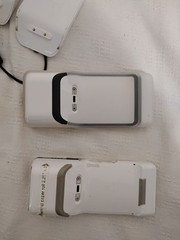 Clover Flex POS Credit Card Terminals Lot of 2 w/ Chargers & Charging Docks