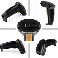 1D Wired Barcode Scanner Reader For PC USB Laser Handheld UPC EAN Gun