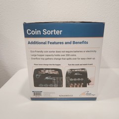 Royal Sovereign Quick Sort Counter Top Coin Sorting Machine QS-1AC Tested