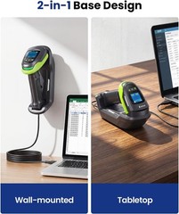 Eyoyo 2D QR Wireless Handheld Bar Code Reader Warehouse POS PC Barcode Scanner