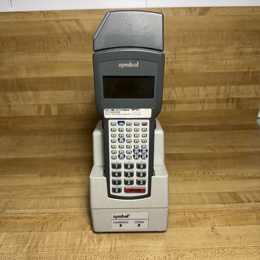 Symbol PDT3100 Handheld Scanner Portable Data Terminal w/ Base 2005 Model
