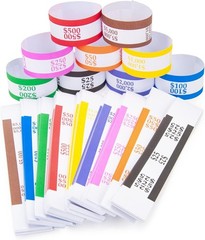 720 Assorted Self-Sealing Money Band Bundles – Organize Your Cash Effortlessly