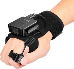 Wearable Barcode Scanner Bluetooth 2D QR Ring Finger Inventory Reader Wireless