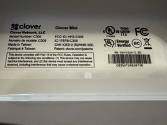 Clover C305 POS System/Credit Card Terminal “Read Description”